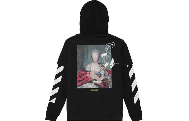 OFF-WHITE OFF WHITE Diag Mariana Hooded T Shirt