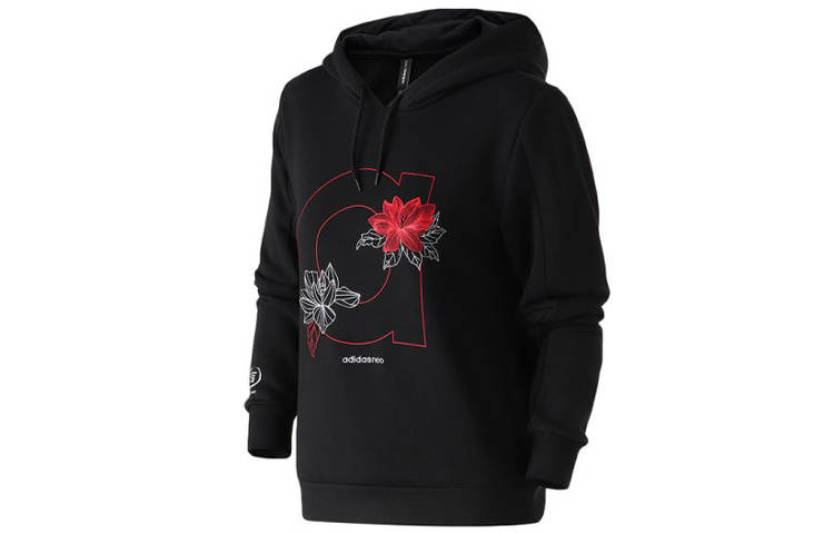 Adidas Neo Sweatshirts Women's Black Hooded Moderate Regular