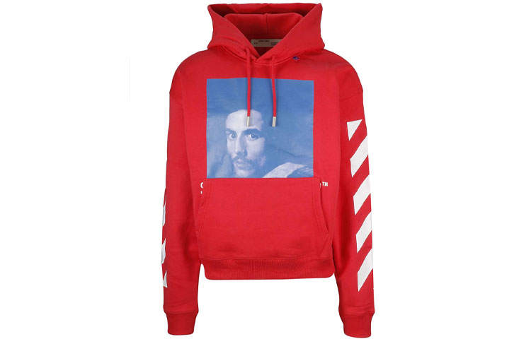 OFF-WHITE OFF WHITE Sweatshirts Men's Hooded Moderate Regular
