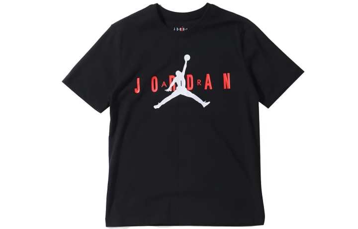 Jordan Jordan Wordmark T Shirts Men's Crew Neck Moderate Straight Fit