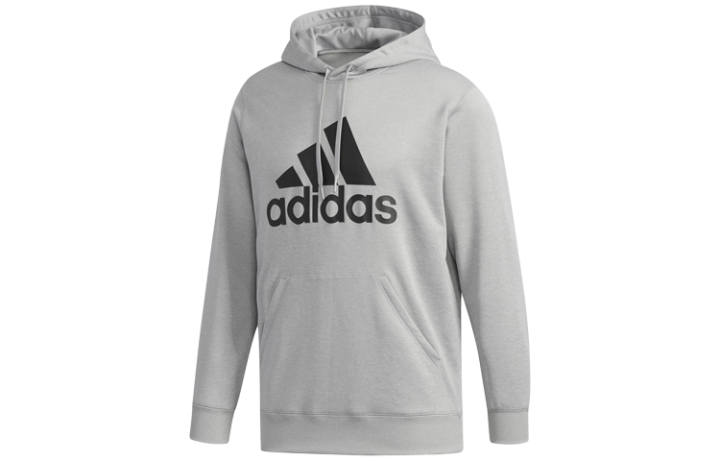 Adidas Adidas Sweatshirts Men's Gray Hooded Moderate Regular