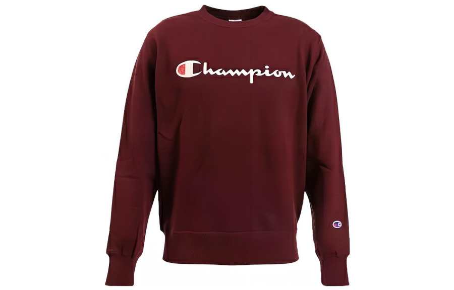 Champion Sweatshirt Japan Version Unisex Burgundy