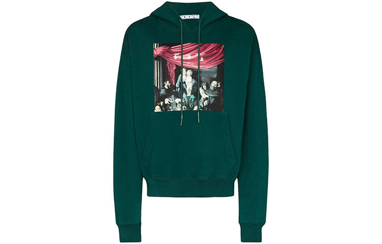 OFF-WHITE OFF WHITE Oversize Fit Caravaggio Painting Hoodie
