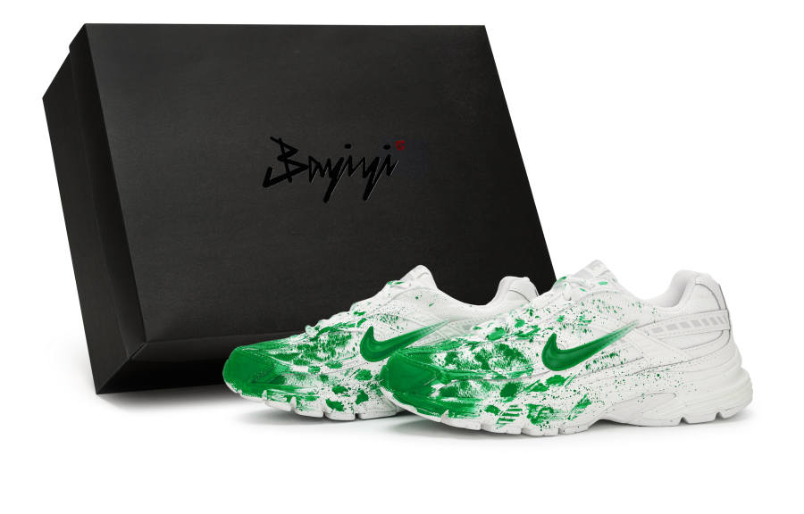 Nike Nike Initiator Slip Resistant Abrasion Resistant Low top Running Shoes Women's White Green