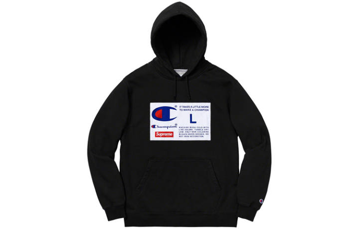 Supreme Supreme X Champion Label Hooded Sweatshirt