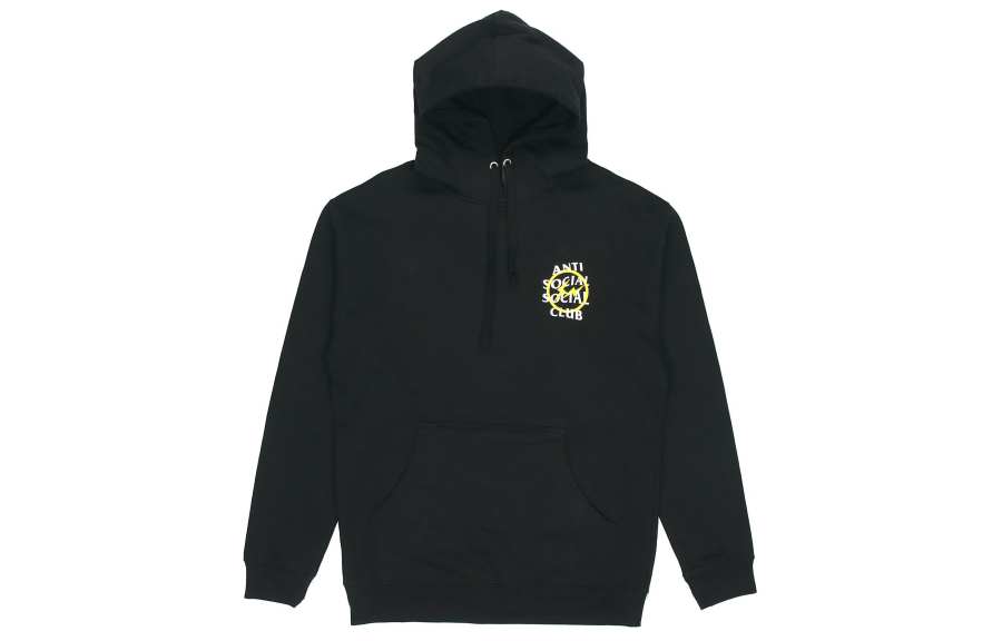 ANTI SOCIAL SOCIAL CLUB X Fragment Yellow Bolt Hoodie FW19