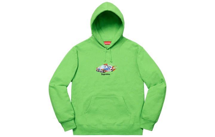 Supreme Supreme FW19 Week 5 Cop Car Hooded Sweatshirt Unisex Green