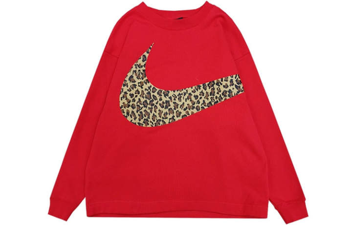 Nike Nike Sweatshirts Women's Red Crew Neck Moderate Regular