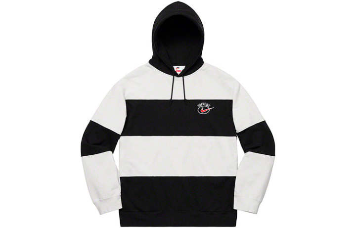 Supreme Supreme X Nike Stripe Hooded Sweatshirt