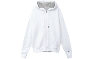 Champion Double Logo Embroidery Zippers Hooded Fleece Lined Sweatshirt Jacket US Version Unisex