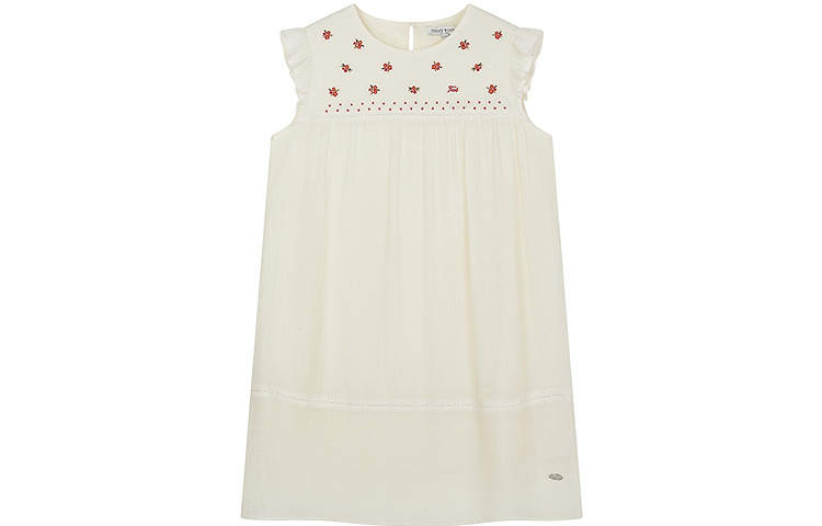 Teenie Weenie Sleeveless Dress Women's Ivory White