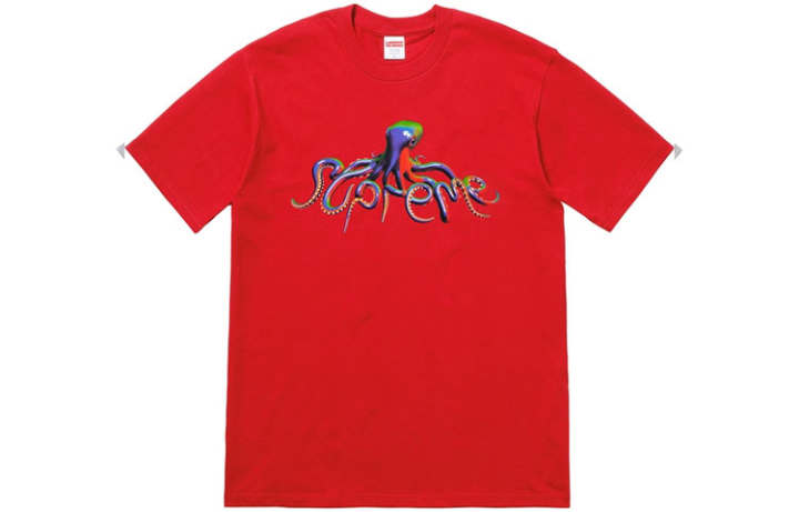 Supreme Supreme SS18 Tentacles Tee Red T Shirt Unisex Red