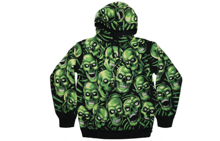 Supreme Supreme Skull Pile Hooded Sweatshirt Unisex Green