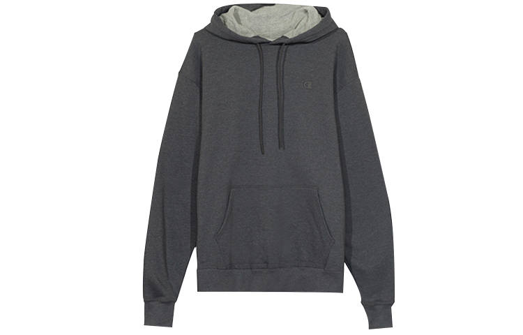 Champion Champion Chest Cuff Double Logo Fleece Lined Pullover Sweatshirt US Version Unisex Dark Gray