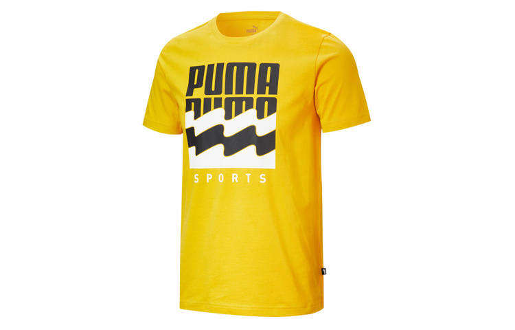 PUMA T Shirts Men's Crew Neck Moderate Straight Fit