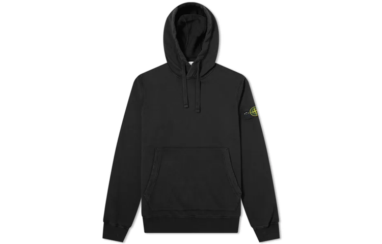 STONE ISLAND Fleece Garment Dyed Hoodie
