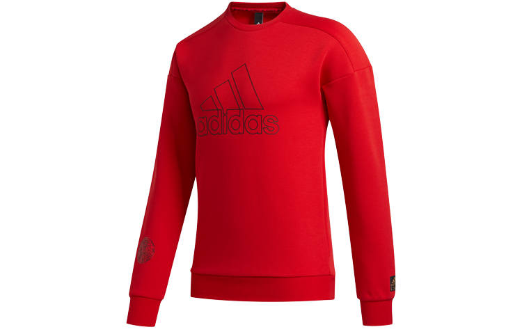Adidas Adidas Sweatshirts Men's Light Scarlet Crew Neck Moderate Regular