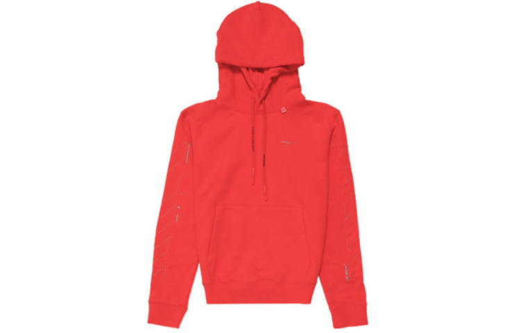 OFF-WHITE OFF WHITE Diag Unfinished Hoodie