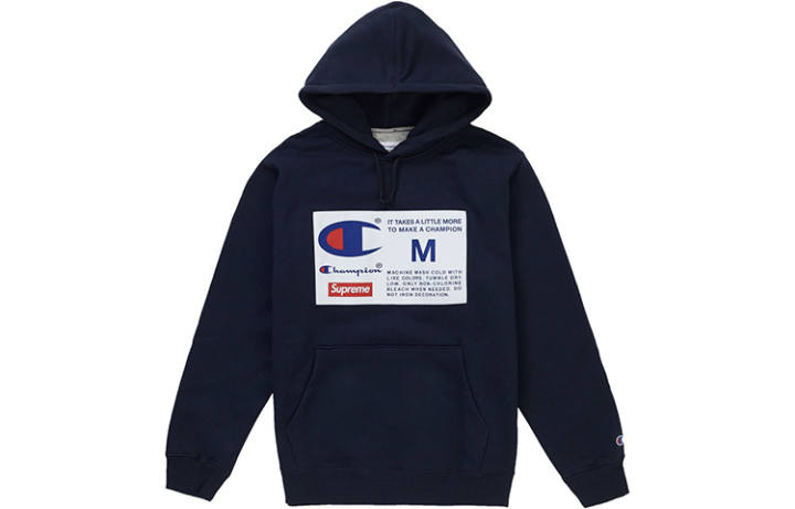Supreme Supreme Champion Label Hooded Sweatshirt