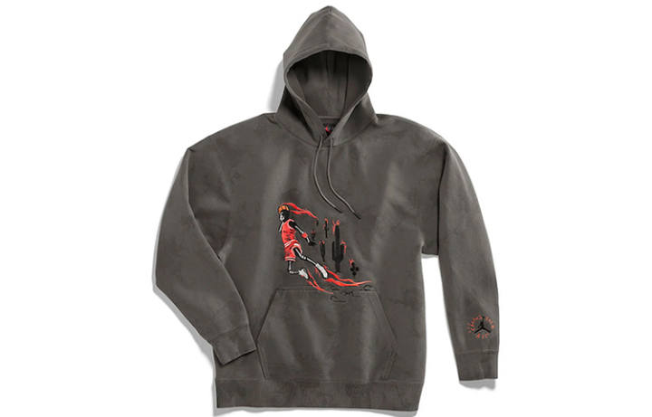 Jordan Travis Scott Jordan Washed Suede Hoodie