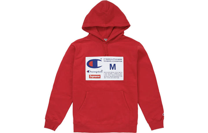 Supreme Supreme Champion Label Hooded Sweatshirt