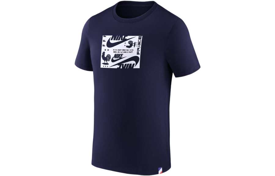 Nike Nike T Shirts Men's Midnight Blue Crew Neck Moderate Straight Fit