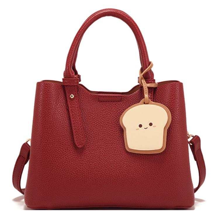 PAYOT PAYOT Microfiber Synthetic Leather Handbag Women's Burgundy