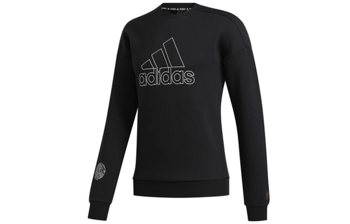 Adidas Adidas Sweatshirts Men's Black Crew Neck Moderate Regular