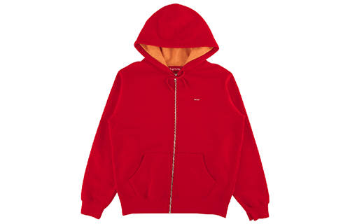 Supreme Supreme Contrast Zip Up Hooded Sweatshirt