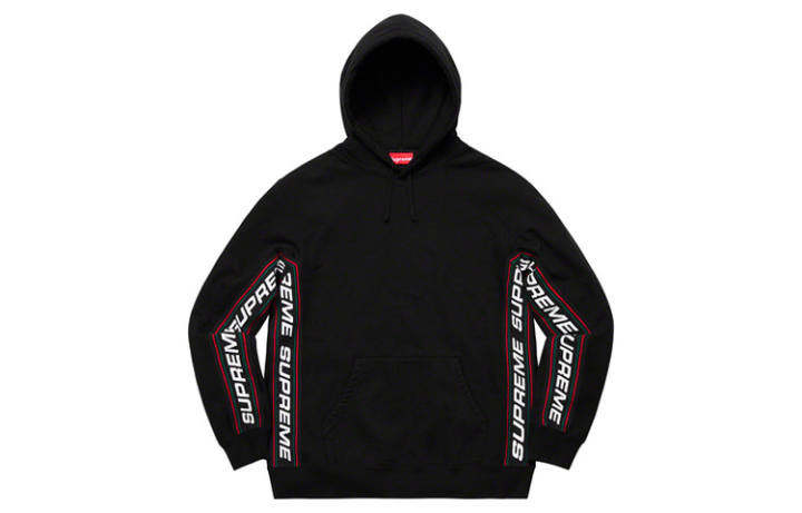 Supreme Supreme Text Rib Hooded Sweatshirt