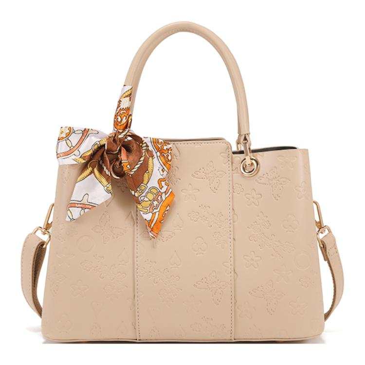 PAYOT Microfiber Synthetic Leather Handbag, Shoulder Bag, Crossbody Bag Regular Women's Apricot