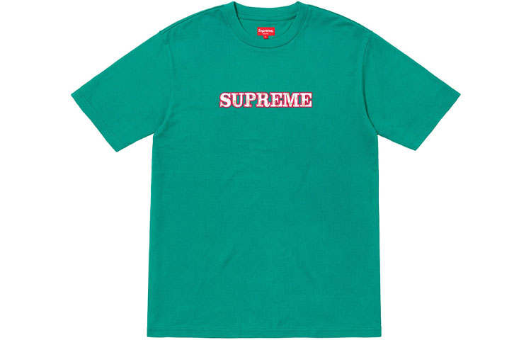 Supreme Supreme FW18 Floral Logo Tee Teal T Shirt Unisex