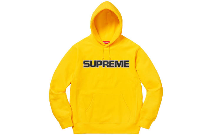 Supreme Supreme Perforated Leather Hooded Sweatshirt