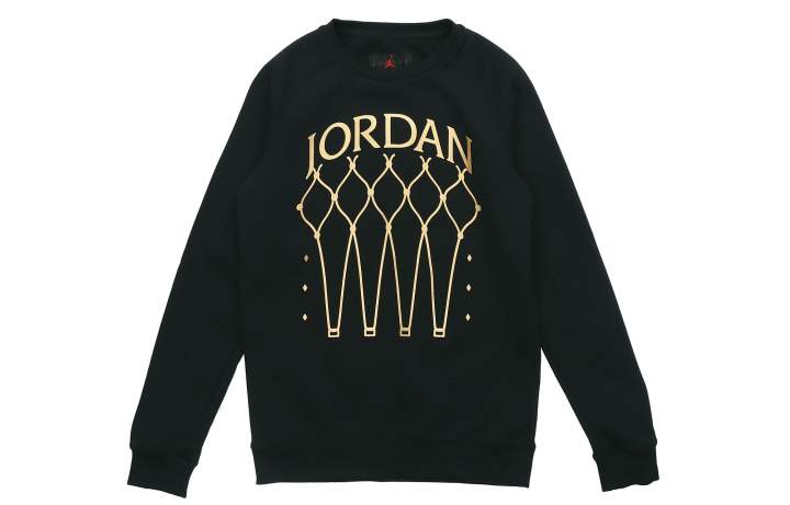 Jordan Jordan JMPMN Sweatshirts Men's Black Crew Neck Moderate Regular