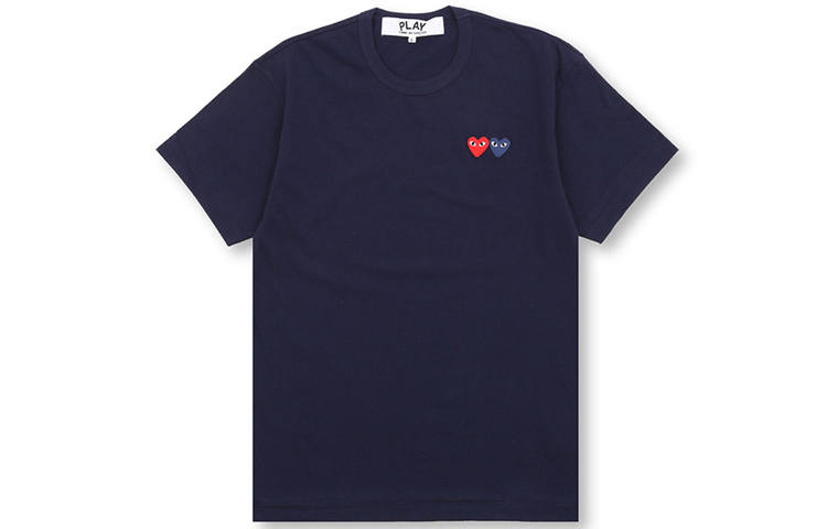 CDG Play CDG Play Double Hearts T Shirt
