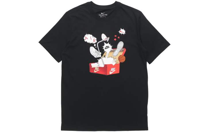 Nike Nike T Shirts Men's Crew Neck Moderate Straight Fit