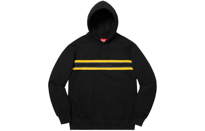Supreme Supreme Chest Stripe Logo Hooded Sweatshirt