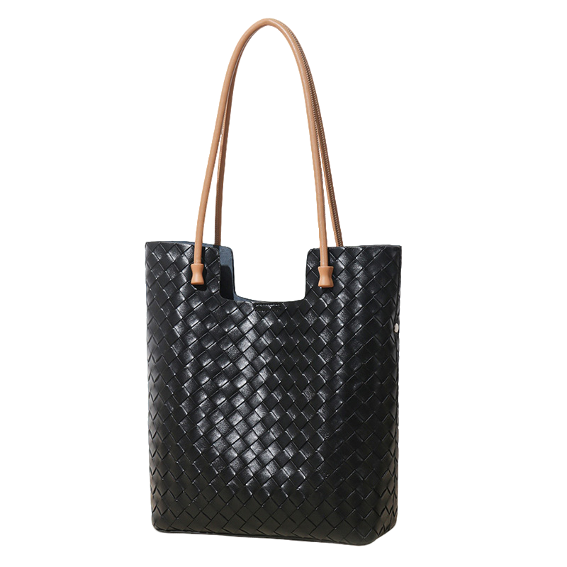 PAYOT Cow Leather One Shoulder Handbag Regular Women's Black/Ecru/Apricot