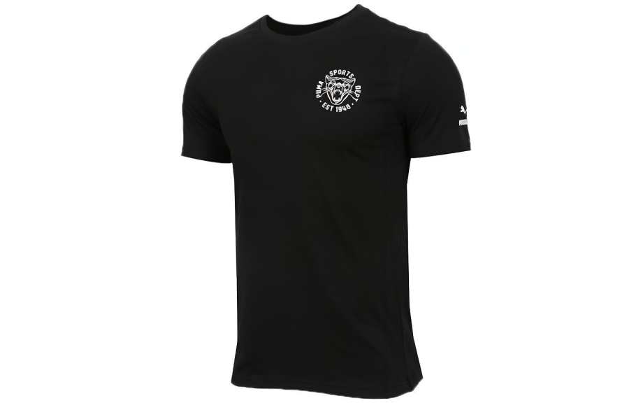 PUMA T Shirts Men's Crew Neck Moderate Straight Fit