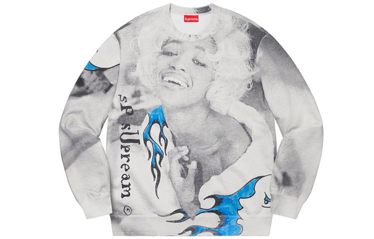 Supreme Supreme SS20 Week 16 Naomi Crewneck Round Neck Naomi Original Arts Photography Figure Print Fleece Lined Pullover