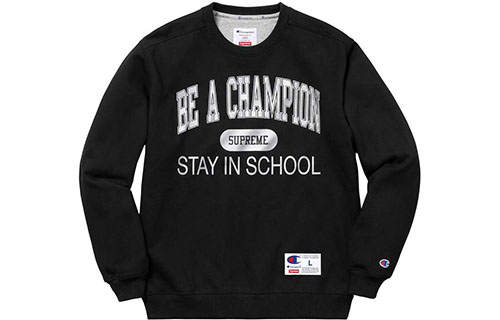 Supreme Supreme Champion Stay In School Crewneck