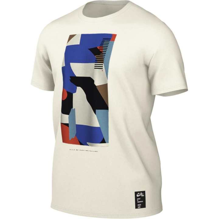 Nike Nike T Shirts Men's White Crew Neck Moderate Straight Fit