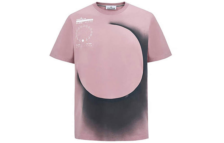 STONE ISLAND FW22 T Shirt Men's Dusty Pink Print