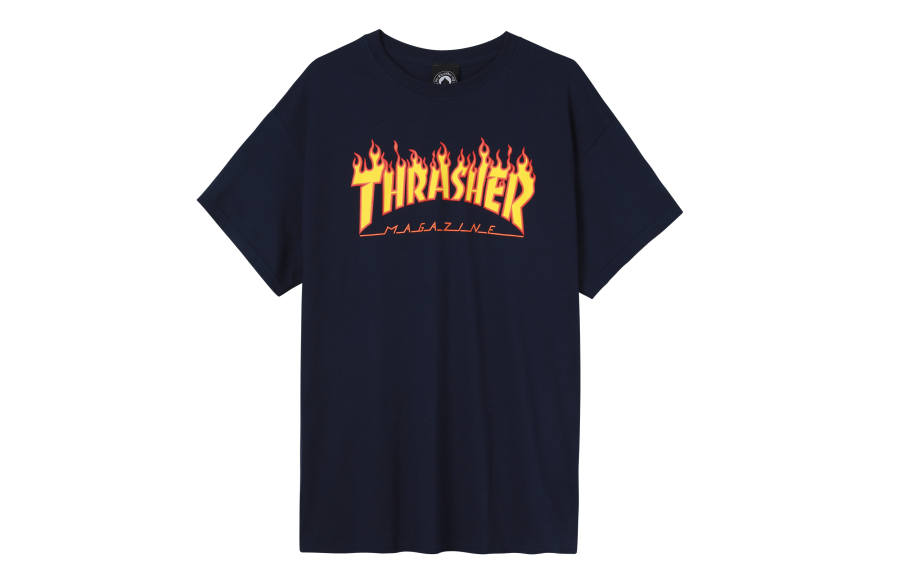 Thrasher Thrasher T Shirt US Version Unisex Dark Blue