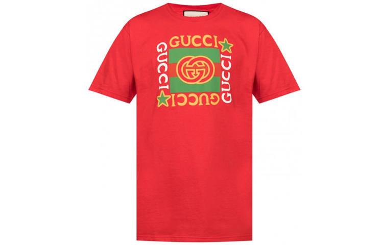 GUCCI T Shirts Unisex Crew Neck Moderate Straight Fit