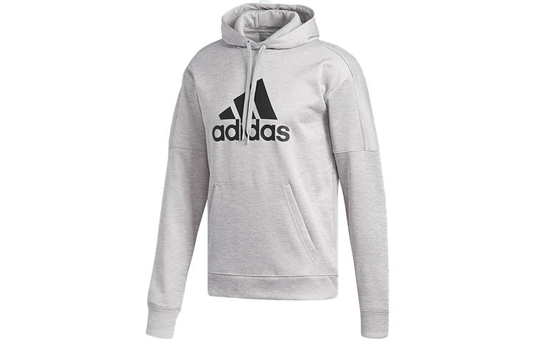 Adidas Adidas Sweatshirts Men's Gray Hooded Moderate Regular