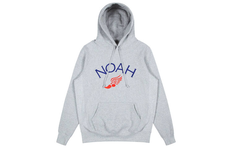 NOAH NOAH Winged Foot Embroidered Hoodie