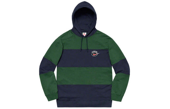 Supreme Supreme X Nike Stripe Hooded Sweatshirt