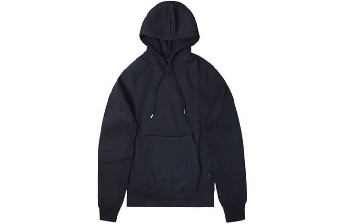 Jordan Jordan Air Sweatshirts Men's Black Hooded Thickened Regular