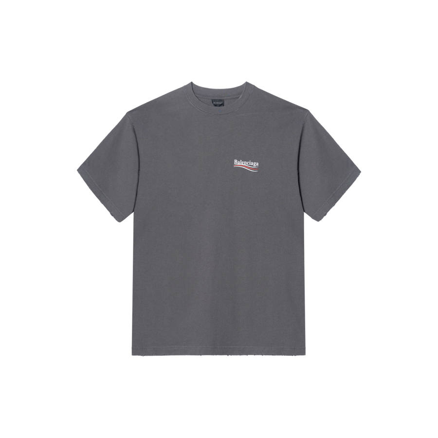 Balenciaga Political Campaign FW22 T Shirt Loose Fit Men's Gray